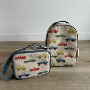So Young Vintage Trucks Toddler Backpack and Lunch Bag
